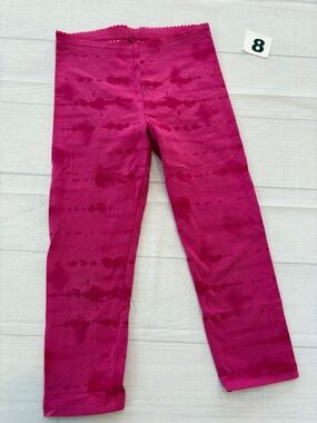 Tea Collection Fuchsia Tie-Dye Kids Capri Leggings